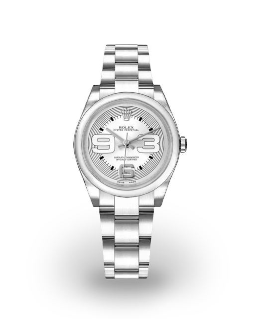 Rolex Oyster Perpetual 31 Silvered / Large Arabic / Oyster 177200  Model Image