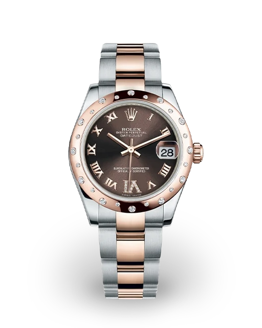 Rolex Datejust 31 Two-Tone / Diamond-Set / Chocolate / Diamond-Set Roman / Oyster 178341-0010  Model Image