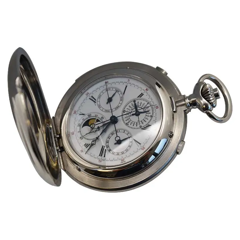 Audemars Piguet Pocket Watch Grande Complication Hunter-Case Platinum / White Enamel / Roman 25712PT.OO.0000XX.01 Listing Image