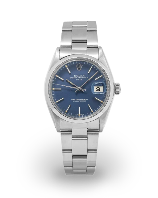 Rolex Date Steel / Blue / Oyster 1500  Model Image