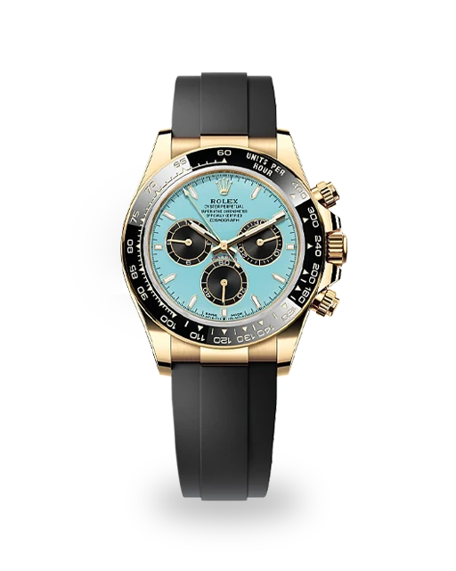 Rolex Daytona Yellow Gold / Ceramic / Turquoise Blue and Black / Oysterflex 126518LN-0014  Model Image