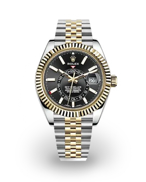 Rolex Sky-Dweller Two-Tone / Black / Jubilee 326933-0005  Model Image