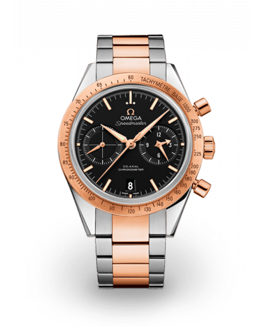 Omega Speedmaster 57 Co-Axial Stainless Steel / Red Gold / Black / Bracelet 331.20.42.51.01.002  Model Image