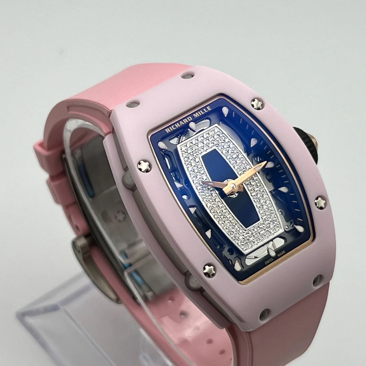 Richard Mille RM 07-01 Ladies Pink Ceramic and White Gold Black