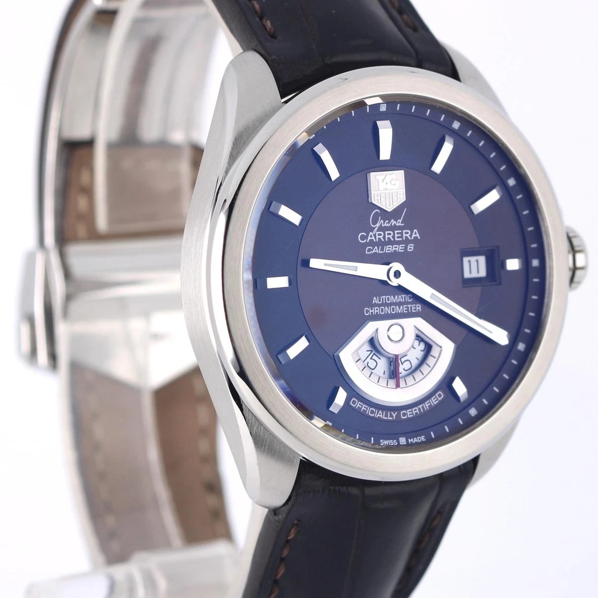 Tag Heuer Grand Carrera Automatic Calibre 6 RS 40 Steel / Brown