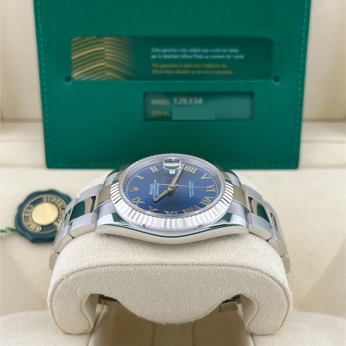 2024 Rolex Datejust 41 Fluted / Blue / Roman / Oyster 126334-0025 Listing Image 5