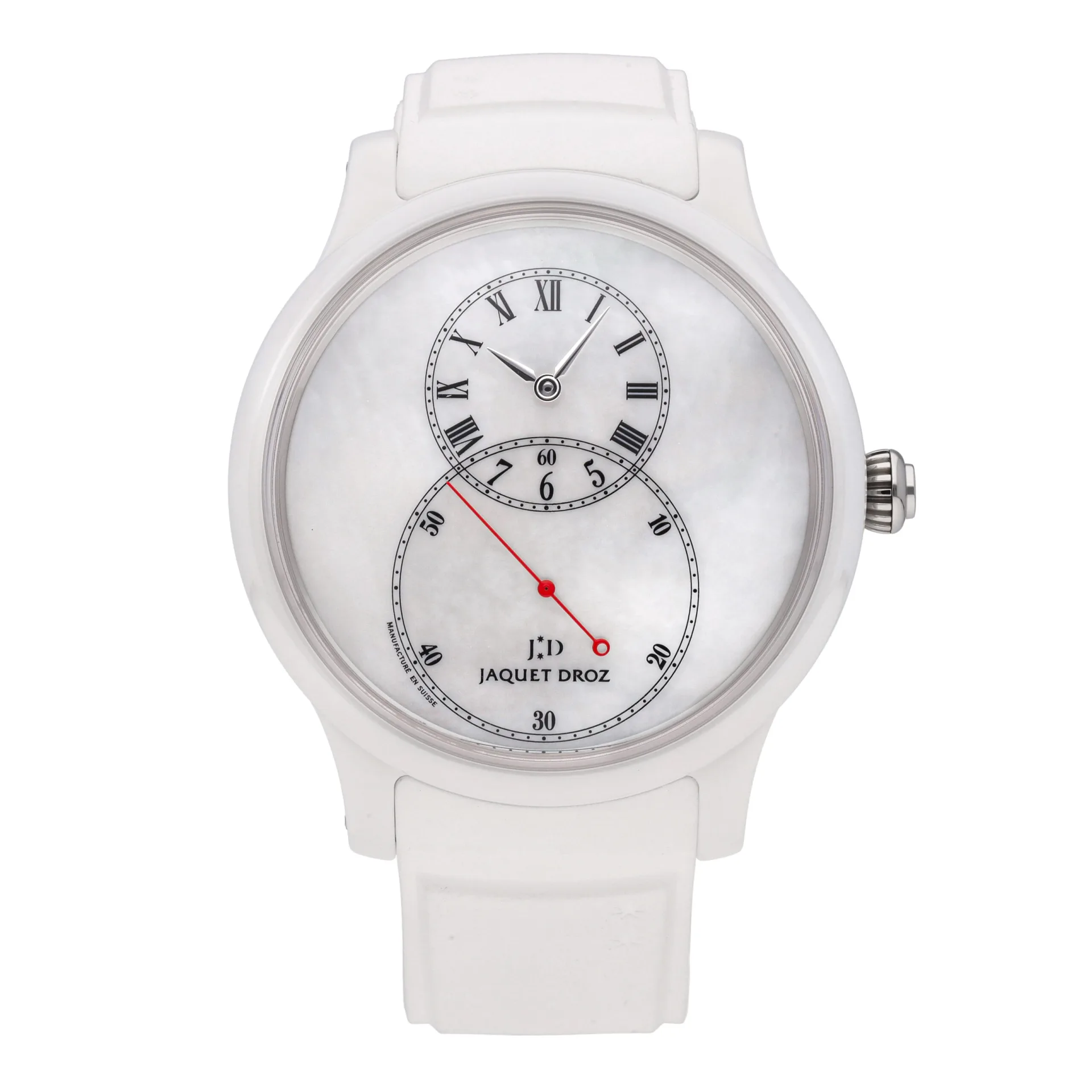 2023 Jaquet Droz Grande Seconde White Ceramic / Mother-Of-Pearl J003036208