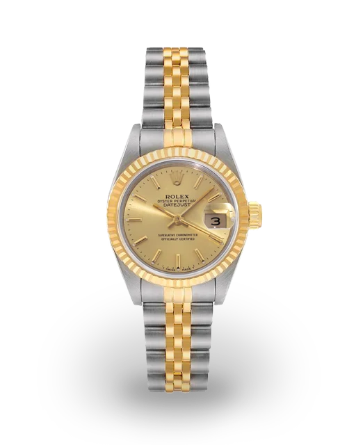 Rolex Datejust 26 Two-Tone / Fluted / Champagne / Jubilee  69173  Model Image