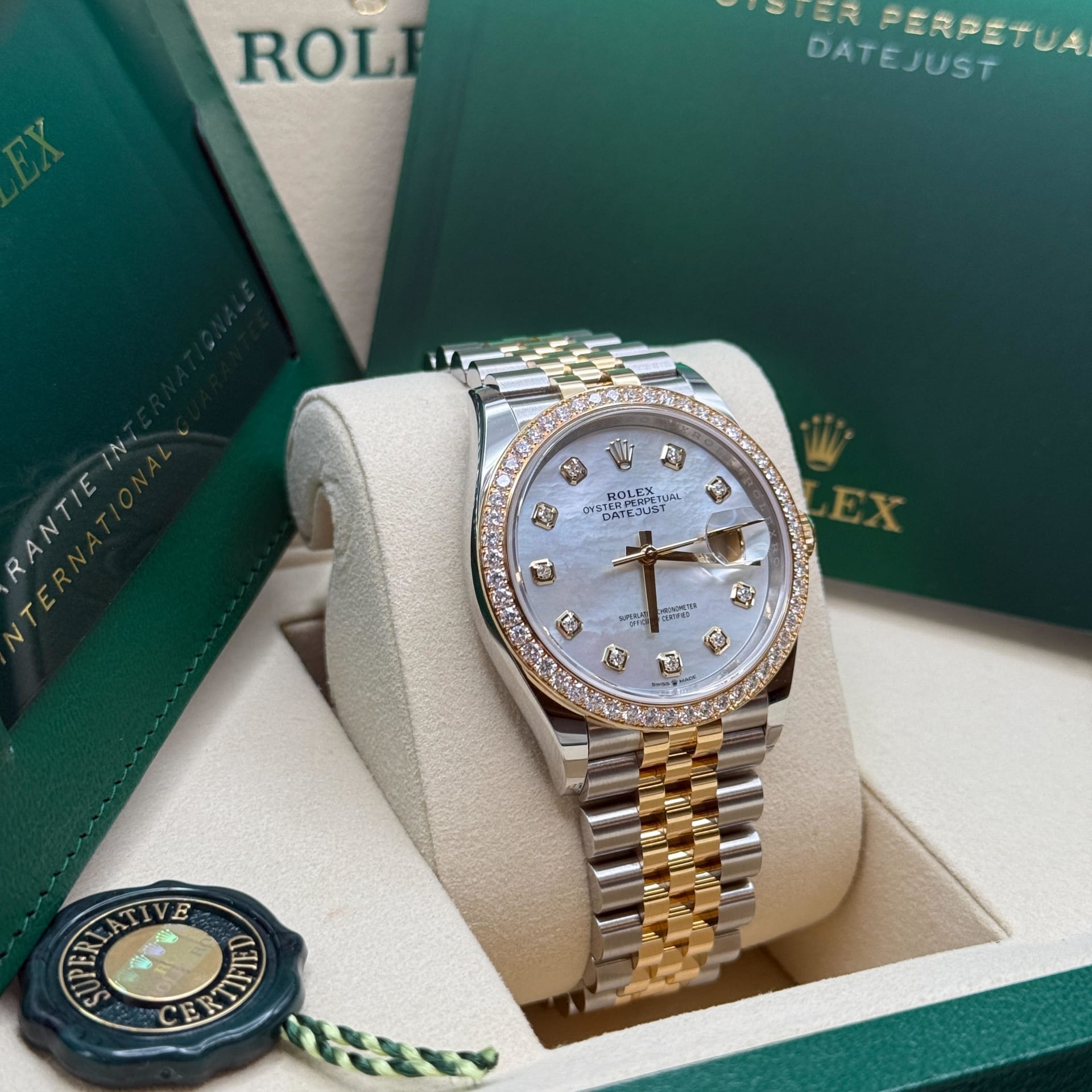 Rolex Datejust 36 Two-Tone Diamond-Set / MOP / Diamond-Set
