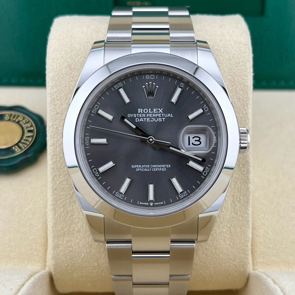 2023 Rolex Datejust 41 Smooth / Slate / Oyster 126300-0007 Listing Image