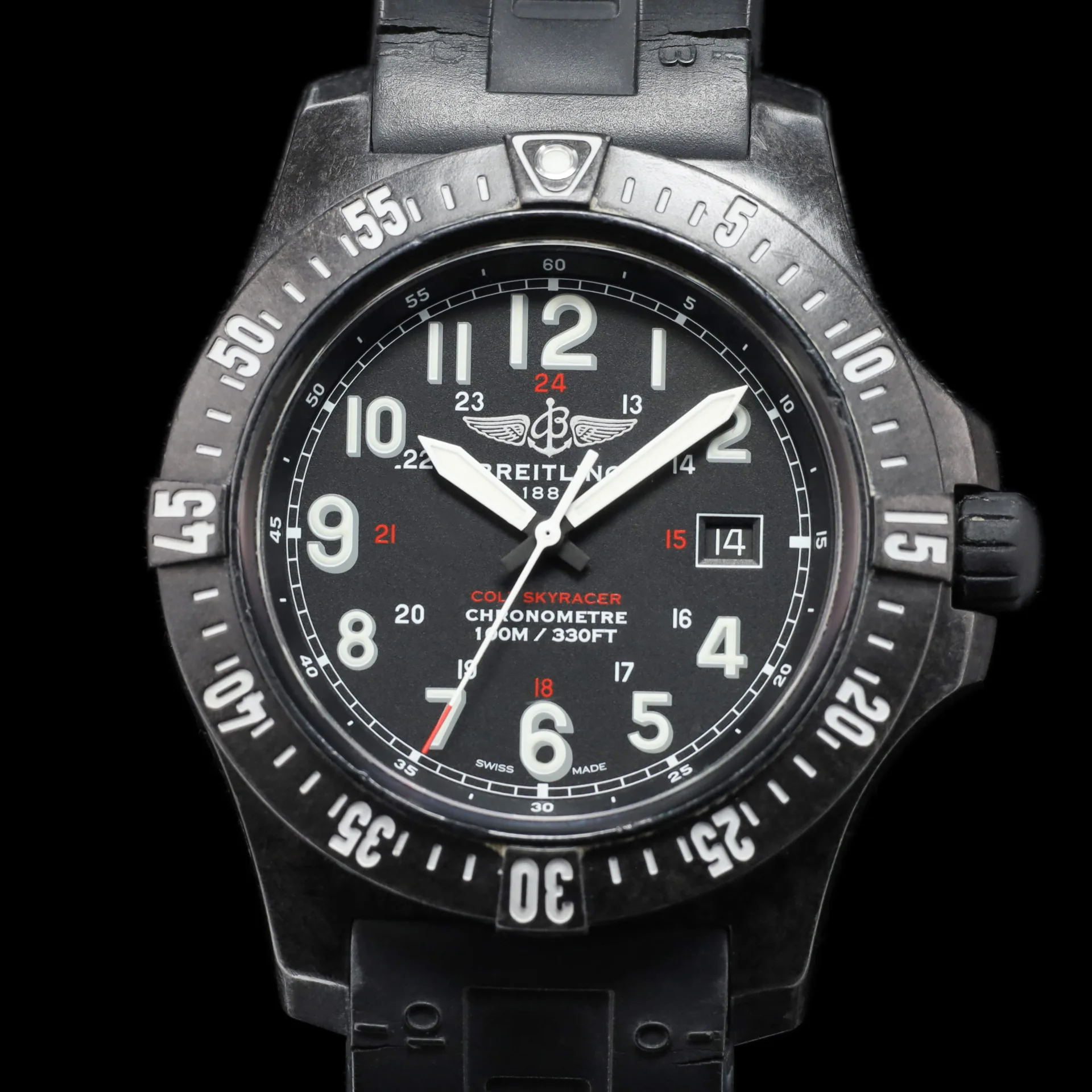 Breitling Colt Skyracer Breitlight / Black / Black Rubber / Pin X74320E4/BF87/293S/X20S.1