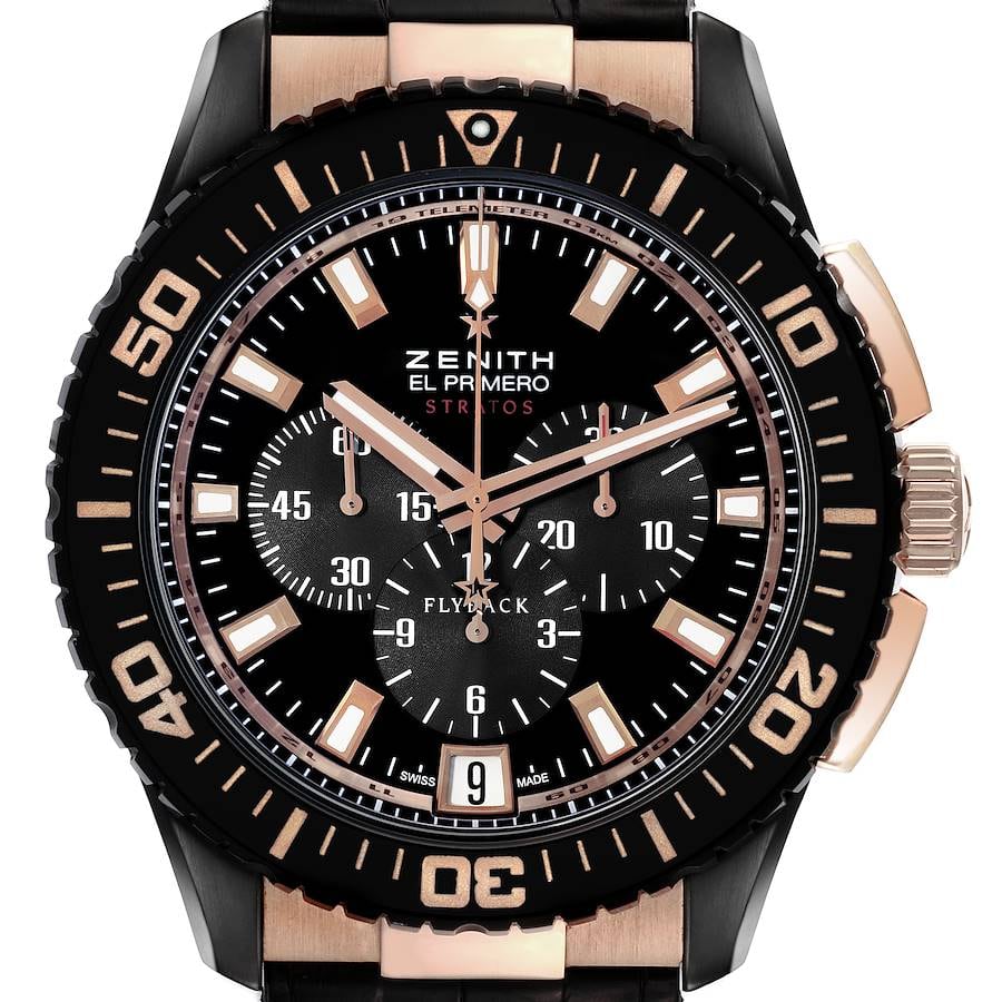 Zenith El Primero Stratos Flyback 45.5 Two-Tone / Ceramic / Black