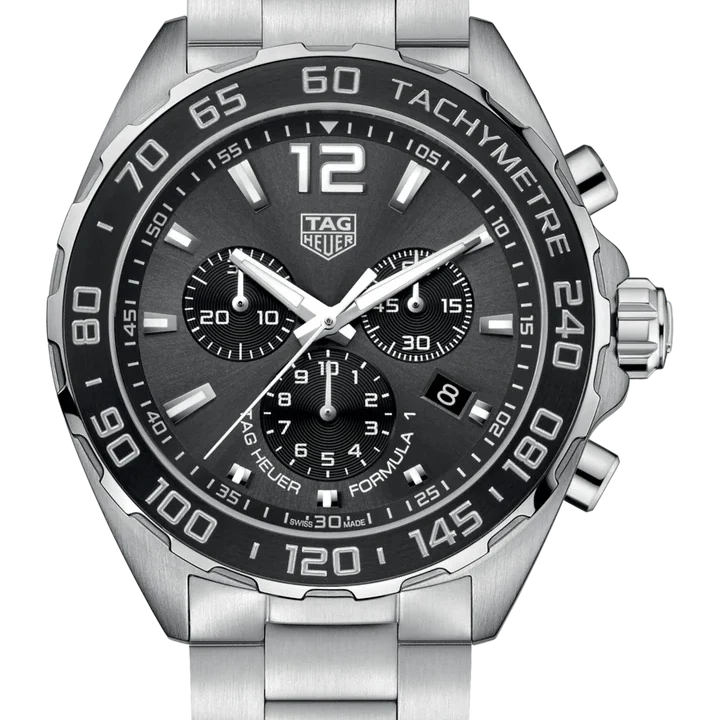 2025 Tag Heuer Formula 1 Chronograph Quartz 43 Steel / Gray / Arabic / Bracelet CAZ1011.BA0842 Listing Image