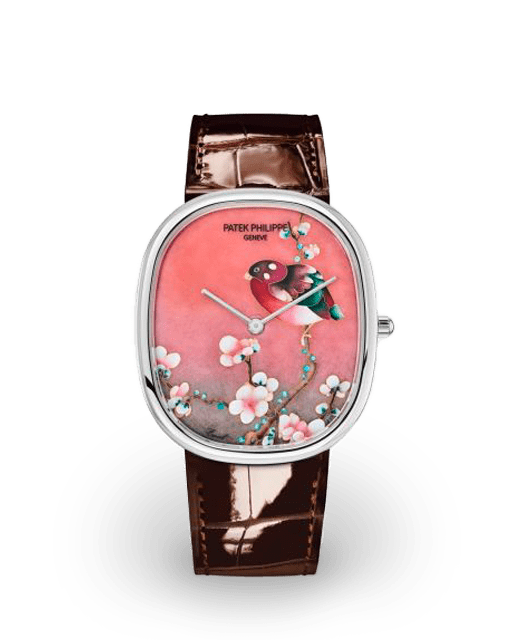 Multi-Color Enamel Dial Patek Philippe Golden Ellipse Watches | Bezel