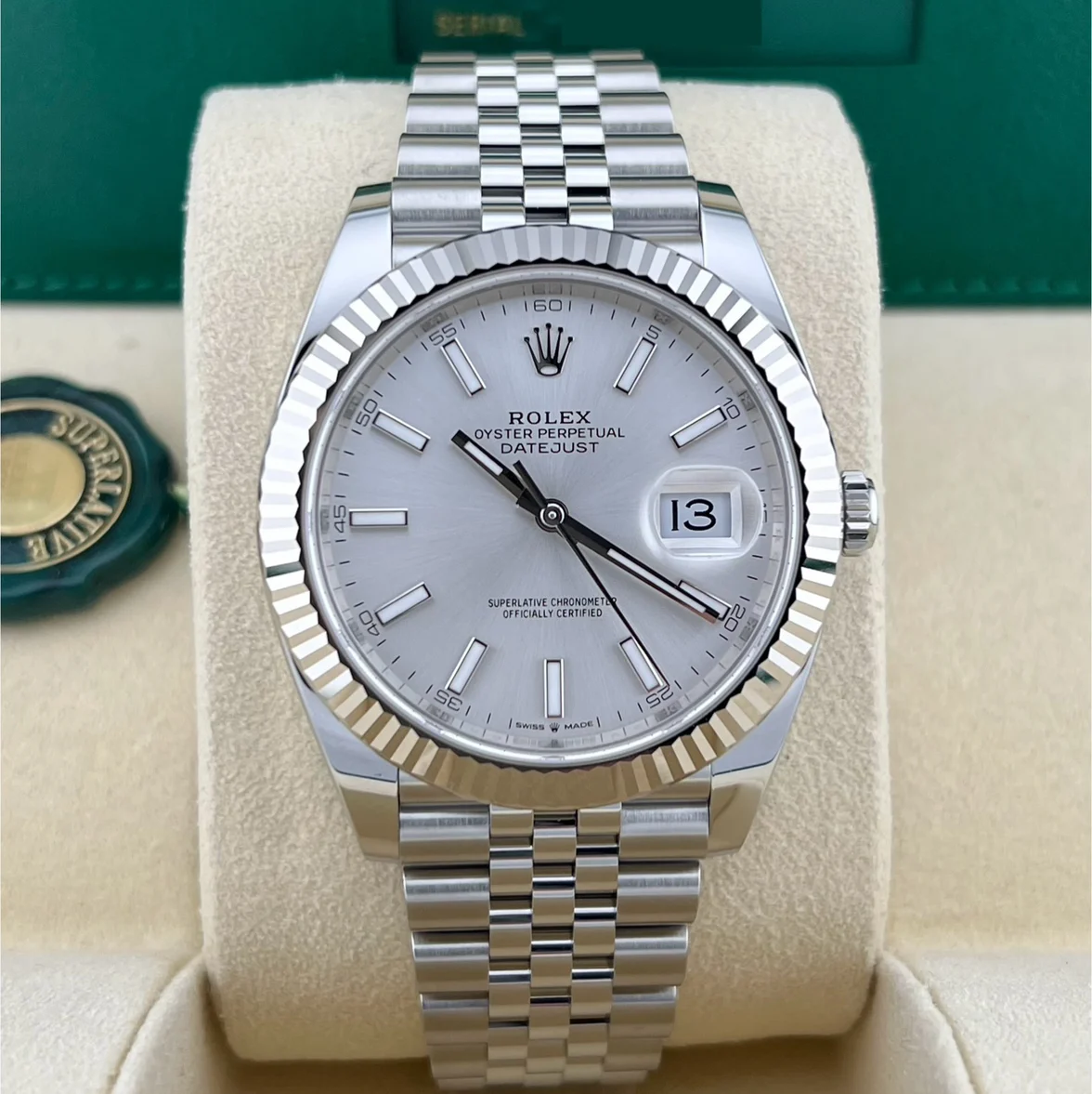 2023 Rolex Datejust 41 Fluted / Silver / Jubilee 126334-0004 Listing Image