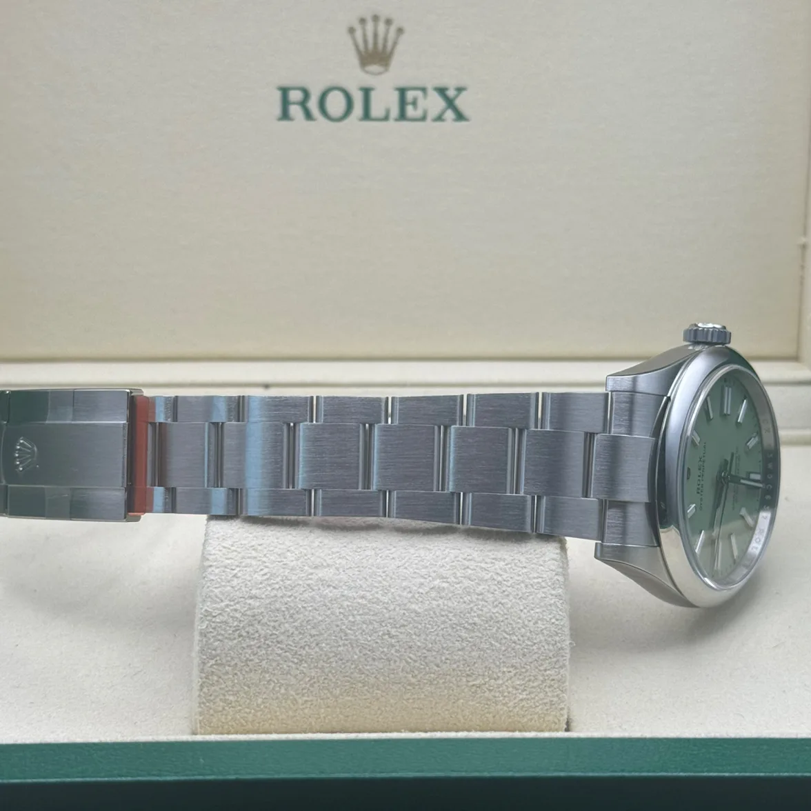 Auction: 2025 Rolex Oyster Perpetual 41 Steel / Smooth / Pistachio