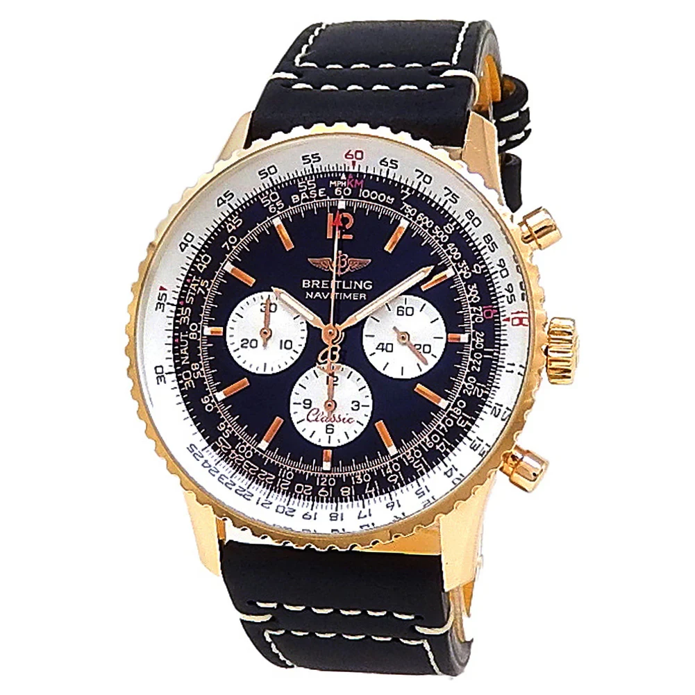 Breitling Navitimer Classic 41 Rose Gold / Black / Arabic / Strap - Limited to 100 Pieces H30330