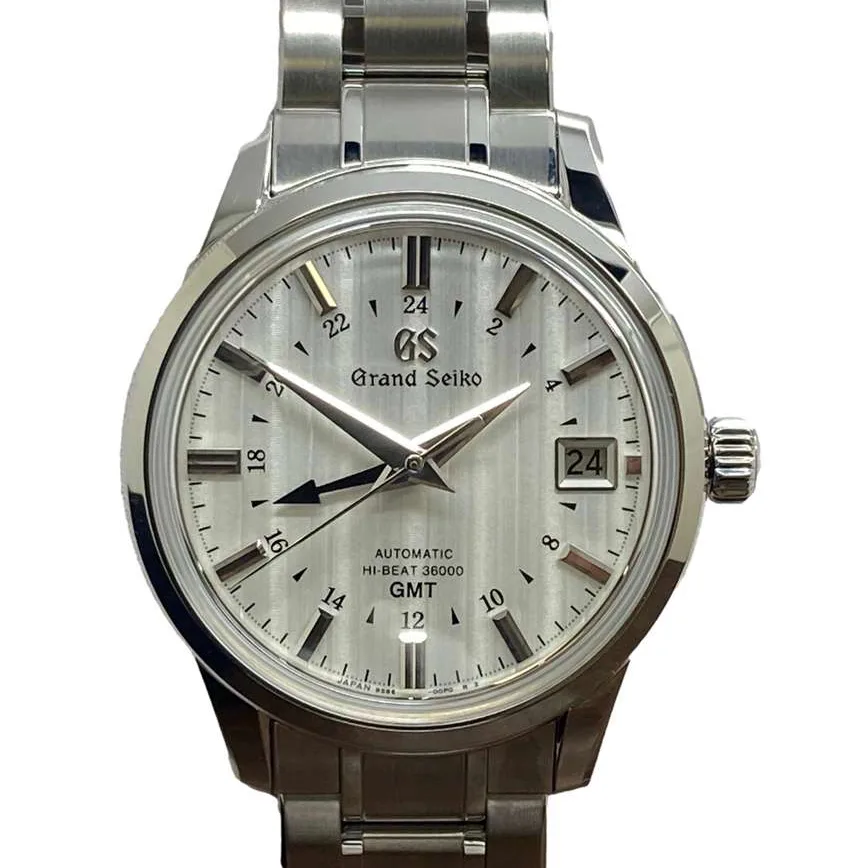 2023 Grand Seiko Hi-Beat 36000 GMT Steel / White SBGJ271