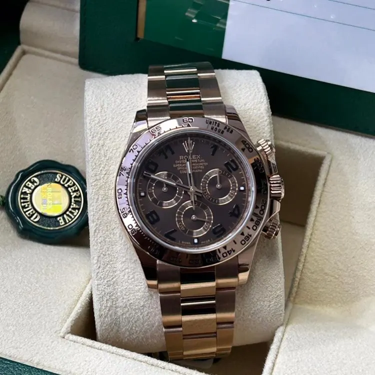 2019 Rolex Daytona Rose Gold / Chocolate / Arabic 116505-0004 Listing Image 3