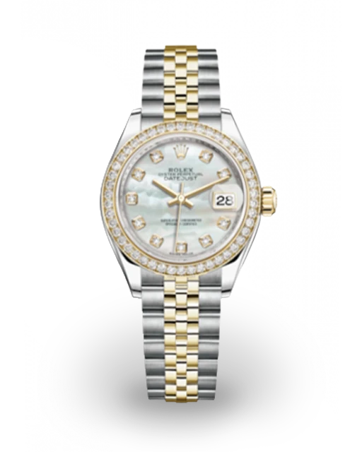 Rolex Lady-Datejust 28 Two-Tone / Diamond-Set / MOP / Diamond-Set / Jubilee 279383RBR-0019  Model Image