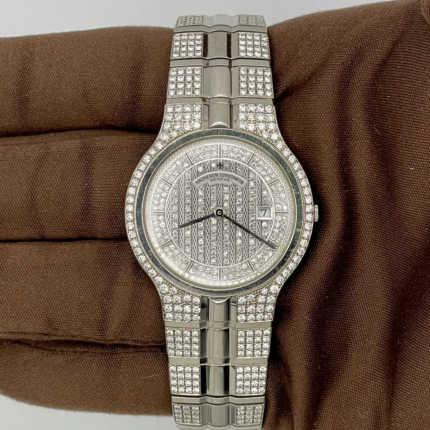 1999 Vacheron Constantin Phidias 33 White Gold and Diamond-Set / Diamond-Paved / Bracelet 48515