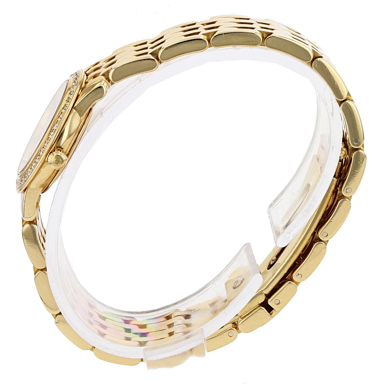 Omega De Ville Prestige 22 Yellow Gold / Diamond-Set / White / Diamond-Set / Bracelet 4175.35.00  Listing Image 5