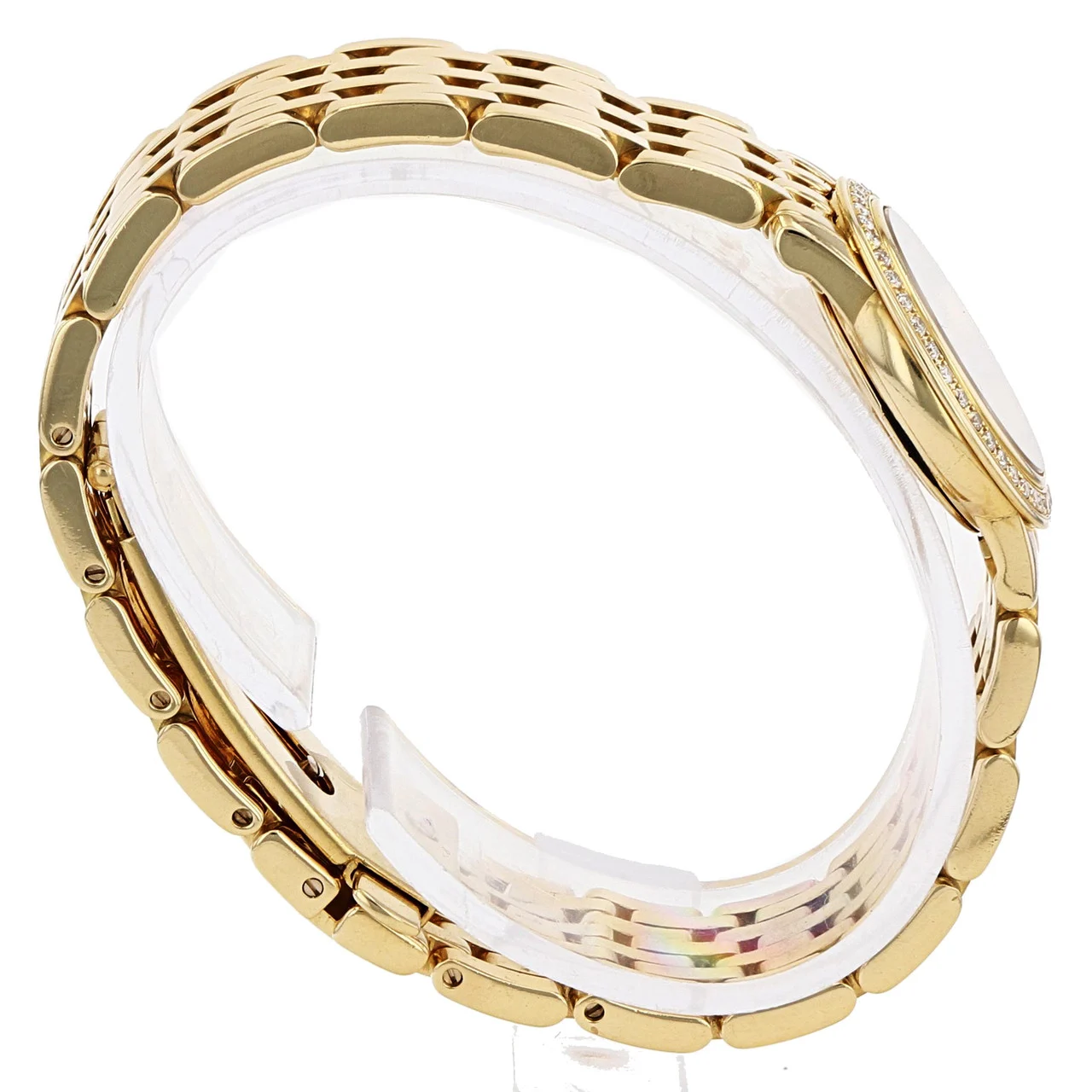 Omega De Ville Prestige 22 Yellow Gold / Diamond-Set / White / Diamond-Set / Bracelet 4175.35.00  Listing Image 6