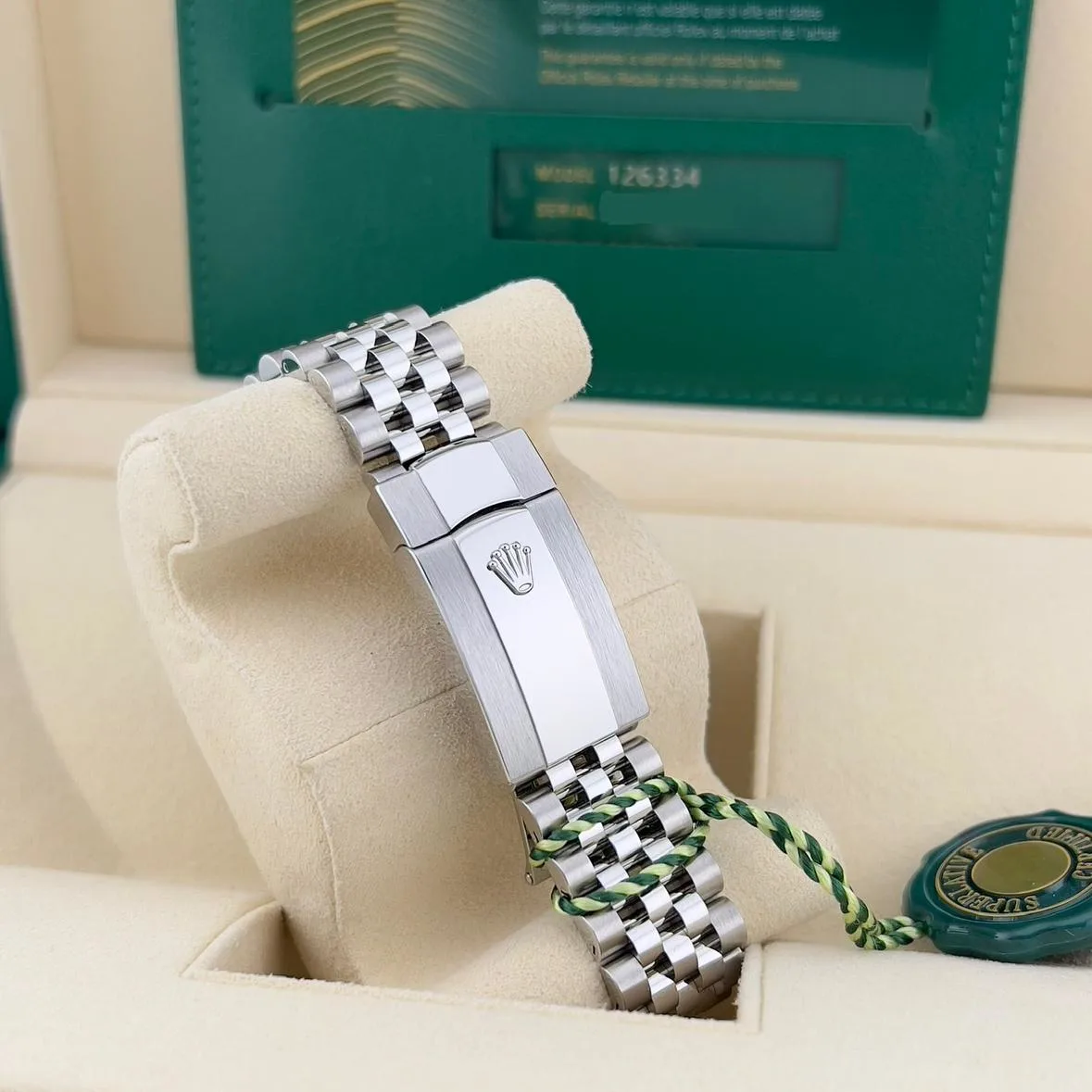 2024 Rolex Datejust 41 "Wimbledon" / Fluted / Jubilee 126334-0022 Listing Image 6