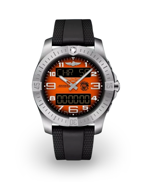 Breitling Aerospace B70 Orbiter Titanium / Orange / Rubber EB70101A1O1S1  Model Image