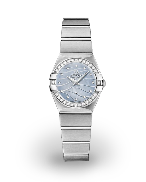 Omega Constellation Quartz 24 Steel / Diamond-Set / Blue MOP / Diamond-Set / Bracelet 123.15.24.60.57.001  Model Image