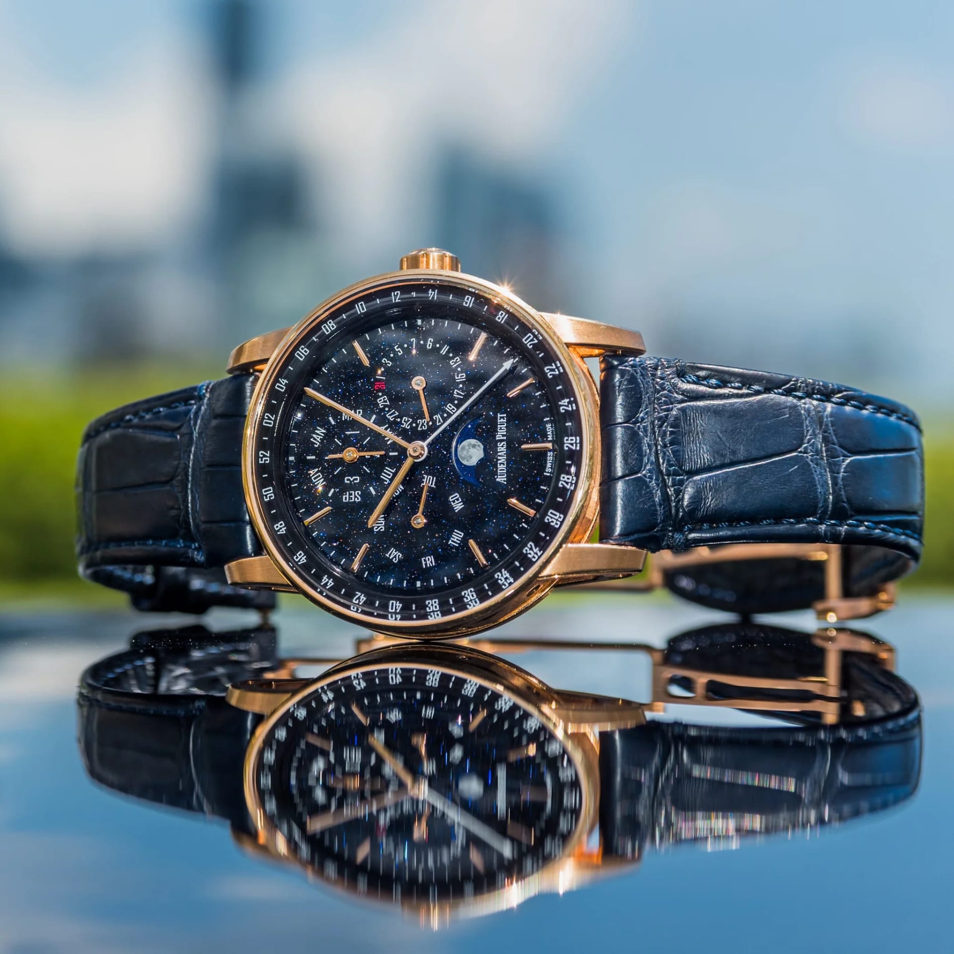 Audemars Piguet CODE 11.59 Perpetual Calendar 41 Rose Gold / Blue