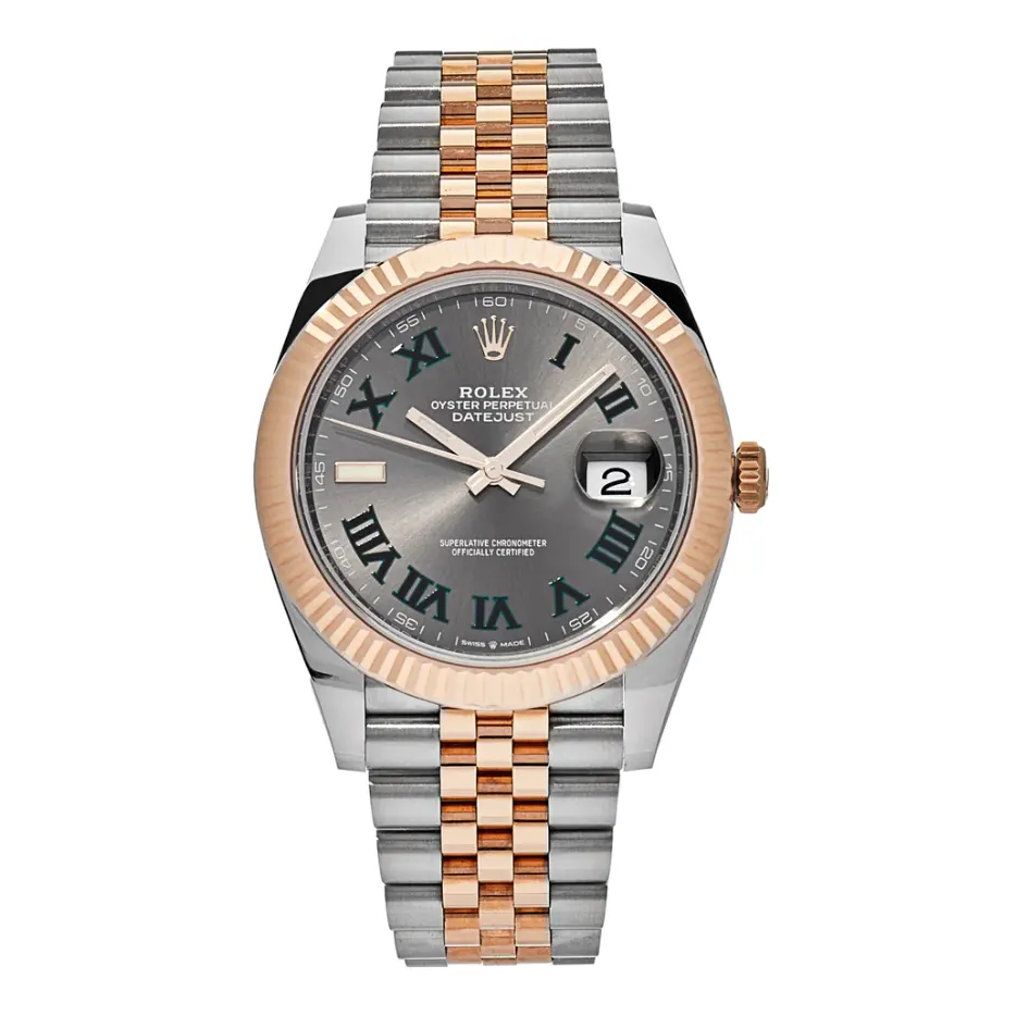 2021 Rolex Datejust 41 Two-Tone "Wimbledon" / Fluted / Jubilee 126331-0016 Listing Image 1