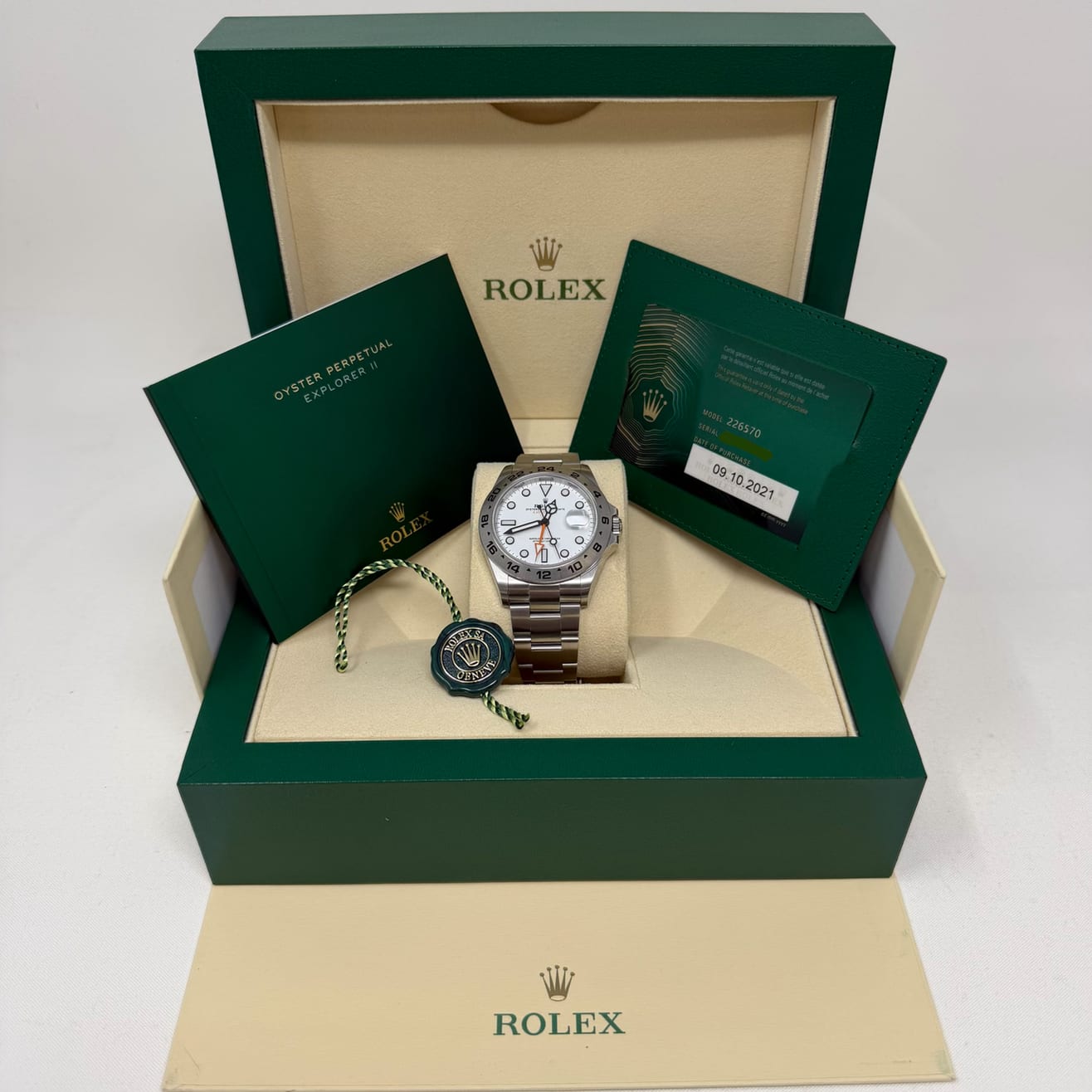 Auction: 2021 Rolex Explorer II White 226570-0001 | Bezel