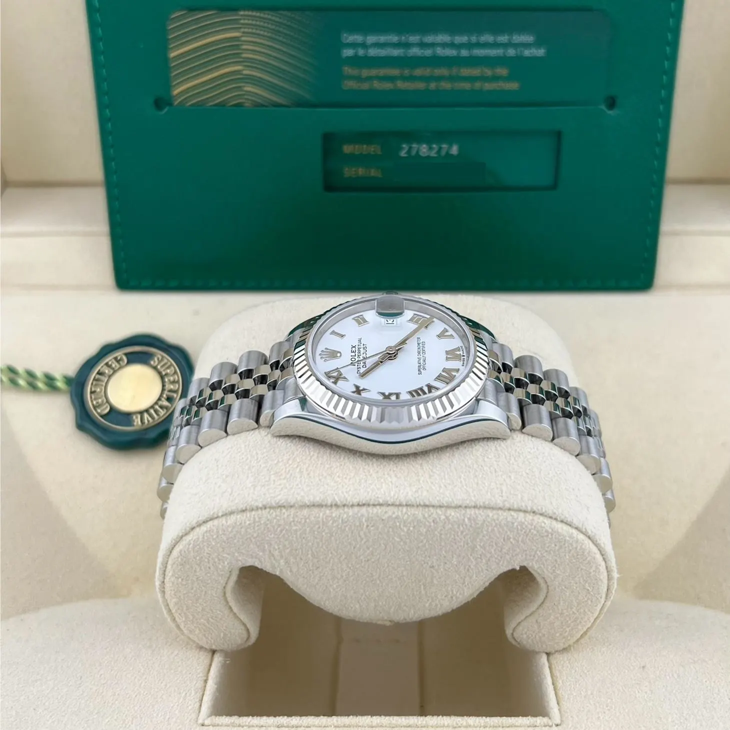 2024 Rolex Datejust 31 Fluted / White / Roman / Jubilee 278274-0010 Listing Image 4