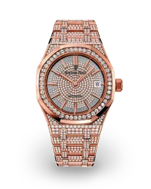 Audemars Piguet  Royal Oak 37 Rose Gold / Full Diamond-Set 15452OR.ZZ.1258OR.01 Model Image
