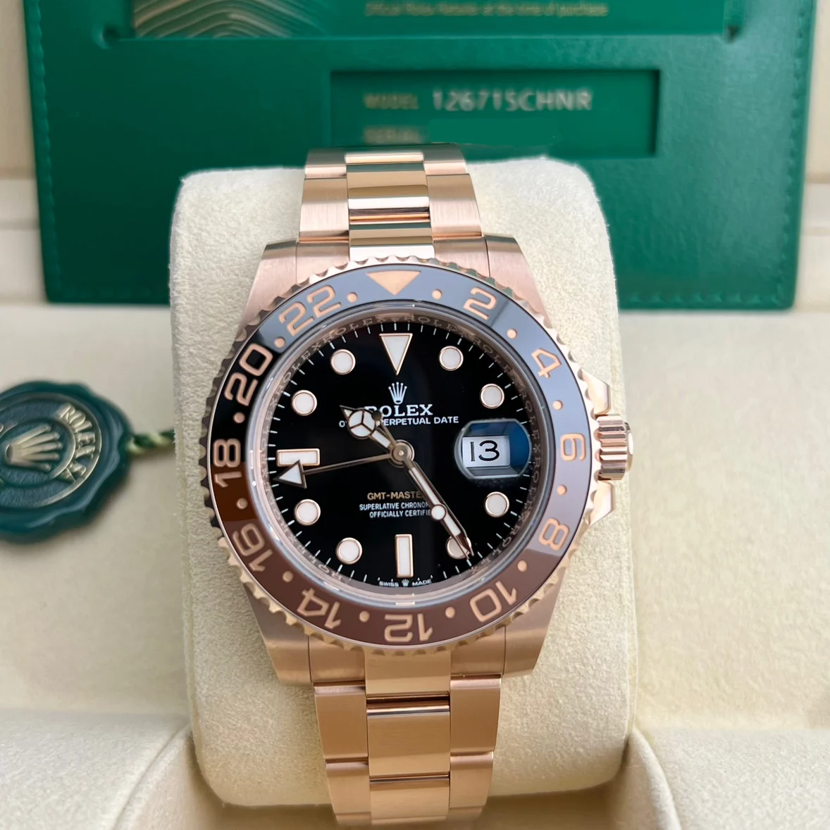 2023 Rolex GMT-Master II Rose Gold 126715CHNR-0001 Listing Image 1