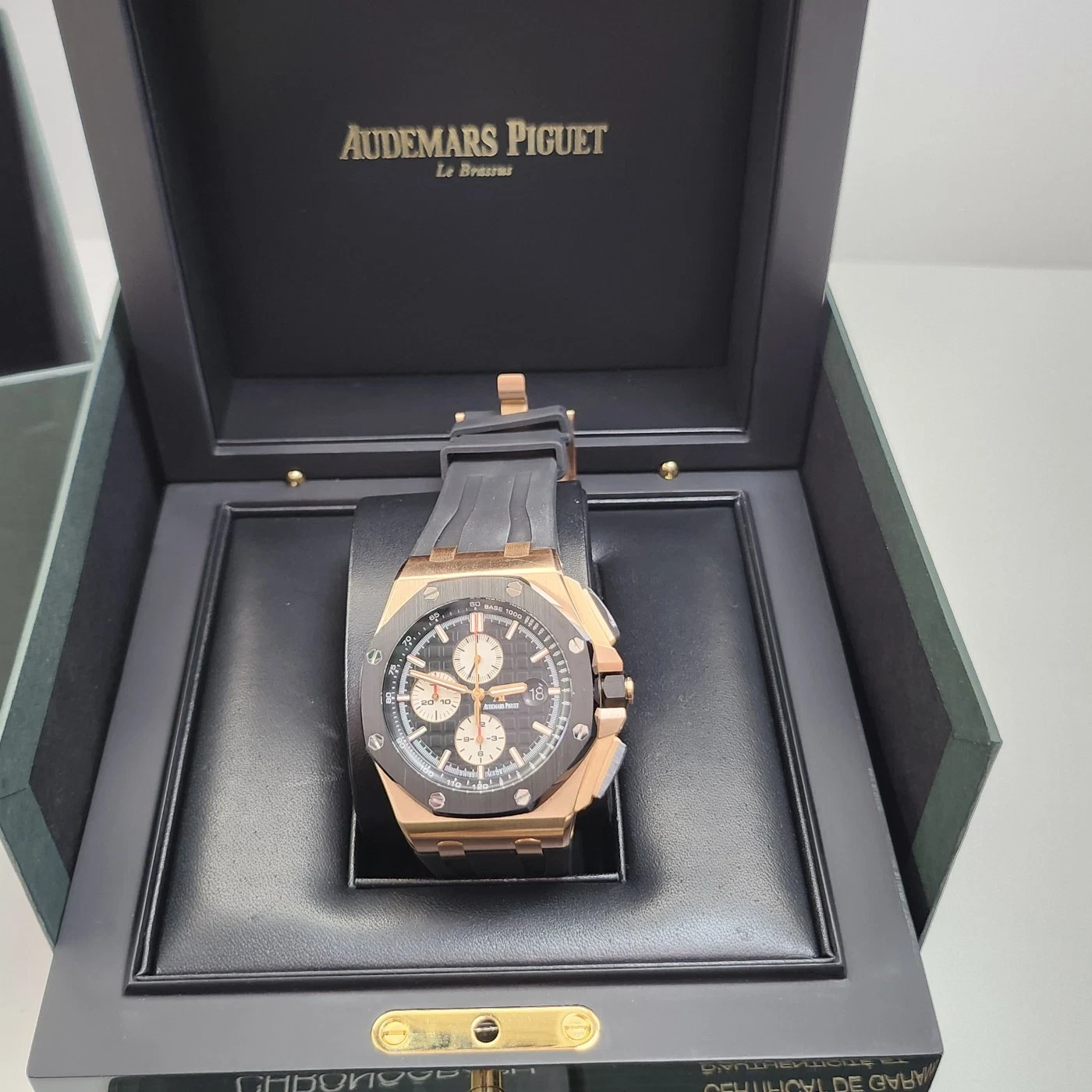 2016 Audemars Piguet Royal Oak Offshore Chronograph 44 Rose Gold / Ceramic / Black/Silvered / Rubber 26401RO.OO.A002CA.01
