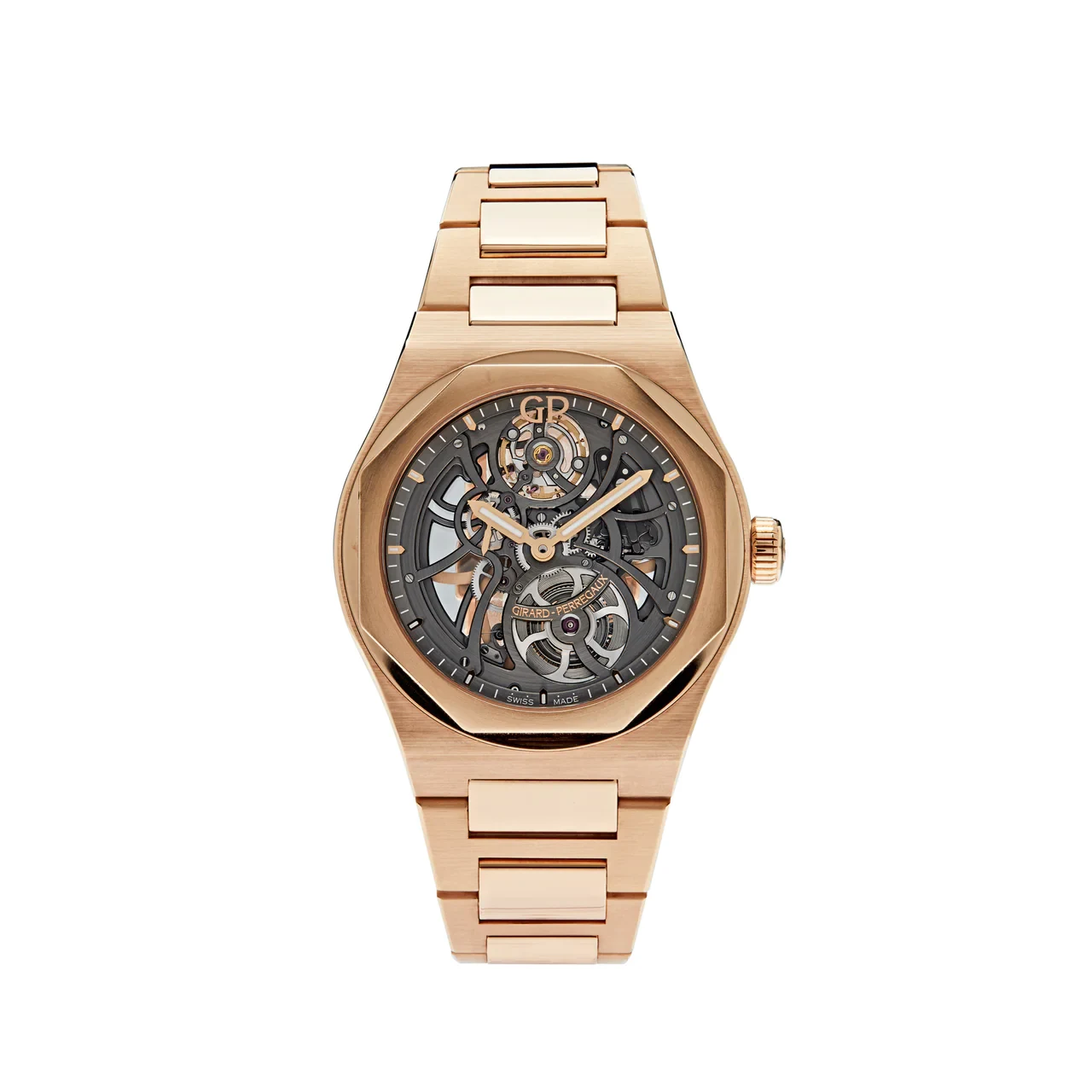 2022 Girard-Perregaux Laureato 42 Automatic Skeleton Rose gold / Bracelet 81015-52-002-52A Listing Image 1