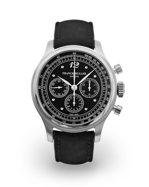 Franck Muller Tribute Tri-Compax Chronograph 30th Anniversary 39 Steel / Black / Arabic / Strap - Limited to 50 Pieces END39 CC3  Model Image