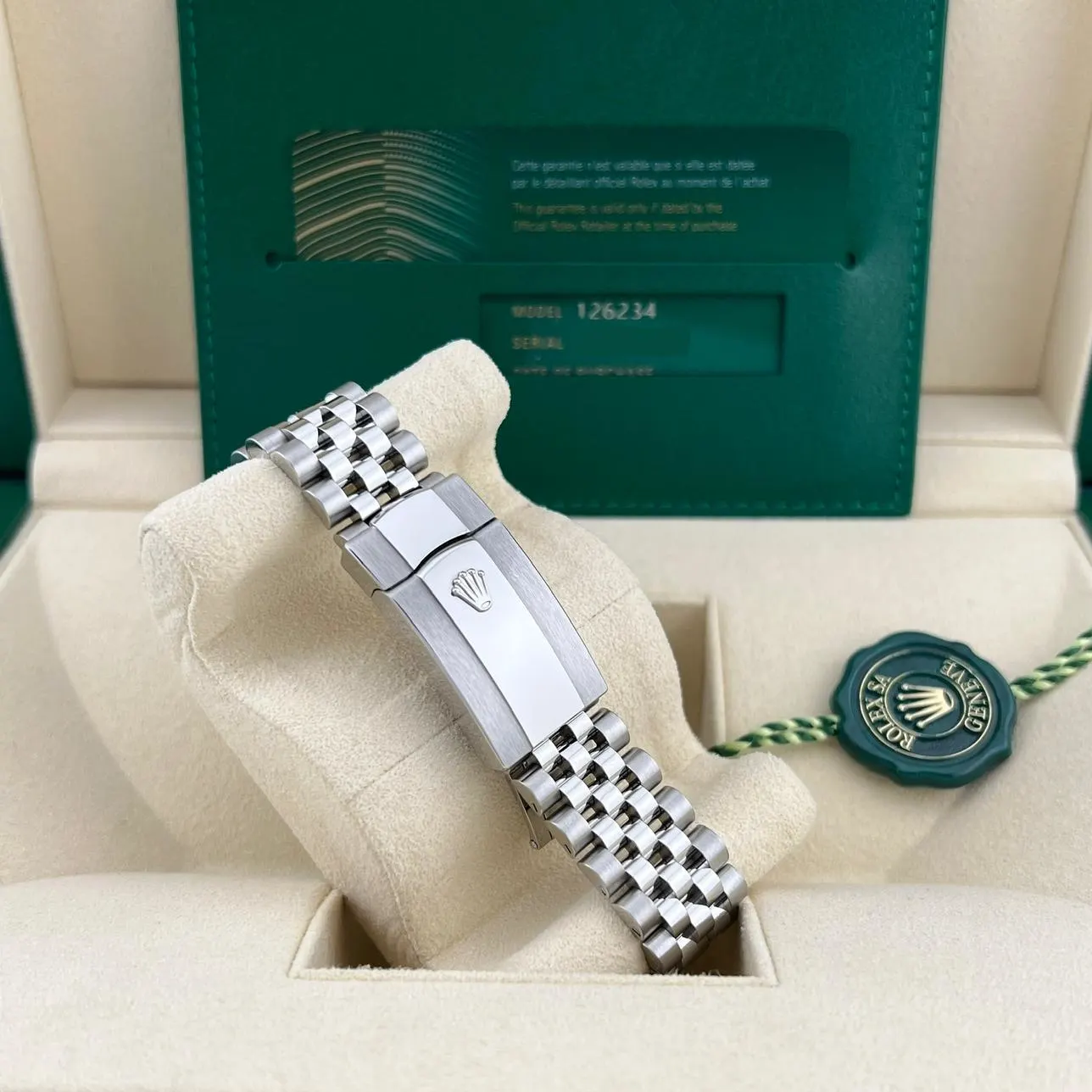 2022 Rolex Datejust 36 Steel / Fluted / Mint Green / Jubilee 126234-0051 Listing Image 4