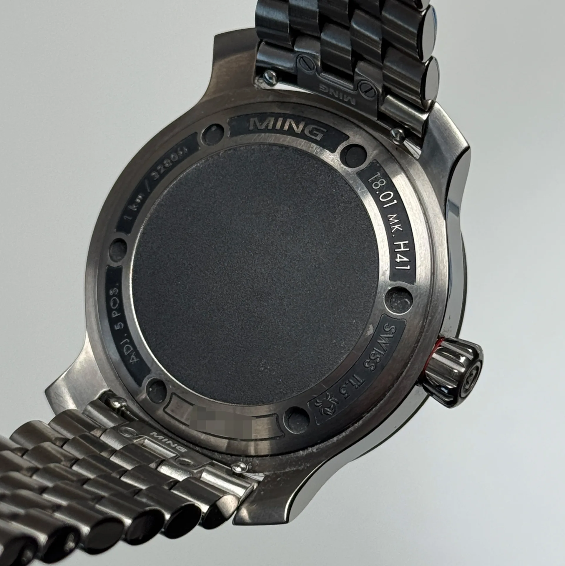 2023 Ming H41 Diver 40 Titanium Black Bracelet H41