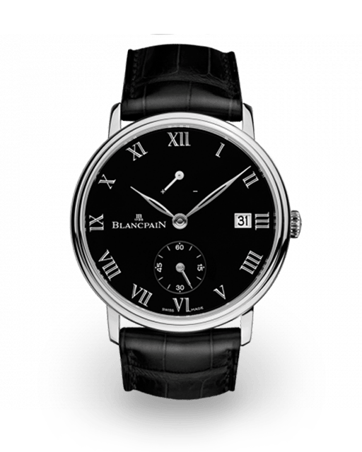 Blancpain Villeret 8 Jours Manuelle Platinum Black Enamel 6614