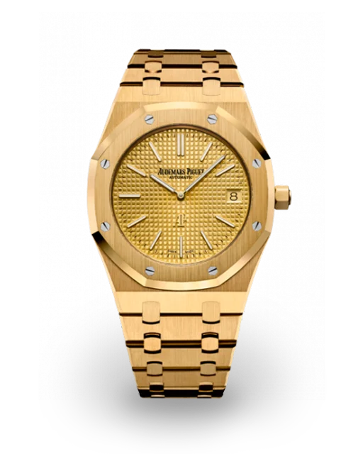 Audemars Piguet  Royal Oak "Jumbo" Extra-Thin 39 Yellow Gold / Champagne 15202BA.OO.1240BA.02  Model Image