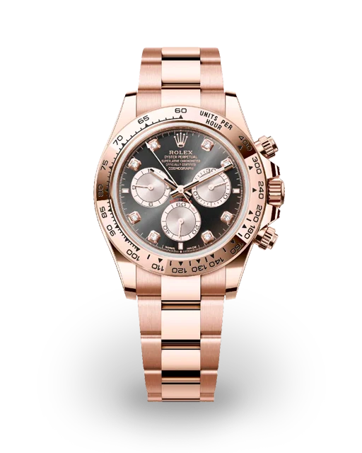 Rolex Daytona Rose Gold / Black / Sundust / Diamond-Set / Oyster 126505-0002  Model Image