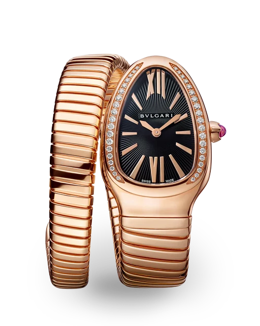 Bvlgari Serpenti Rose Gold / Diamond-Set / Black 101815  Model Image