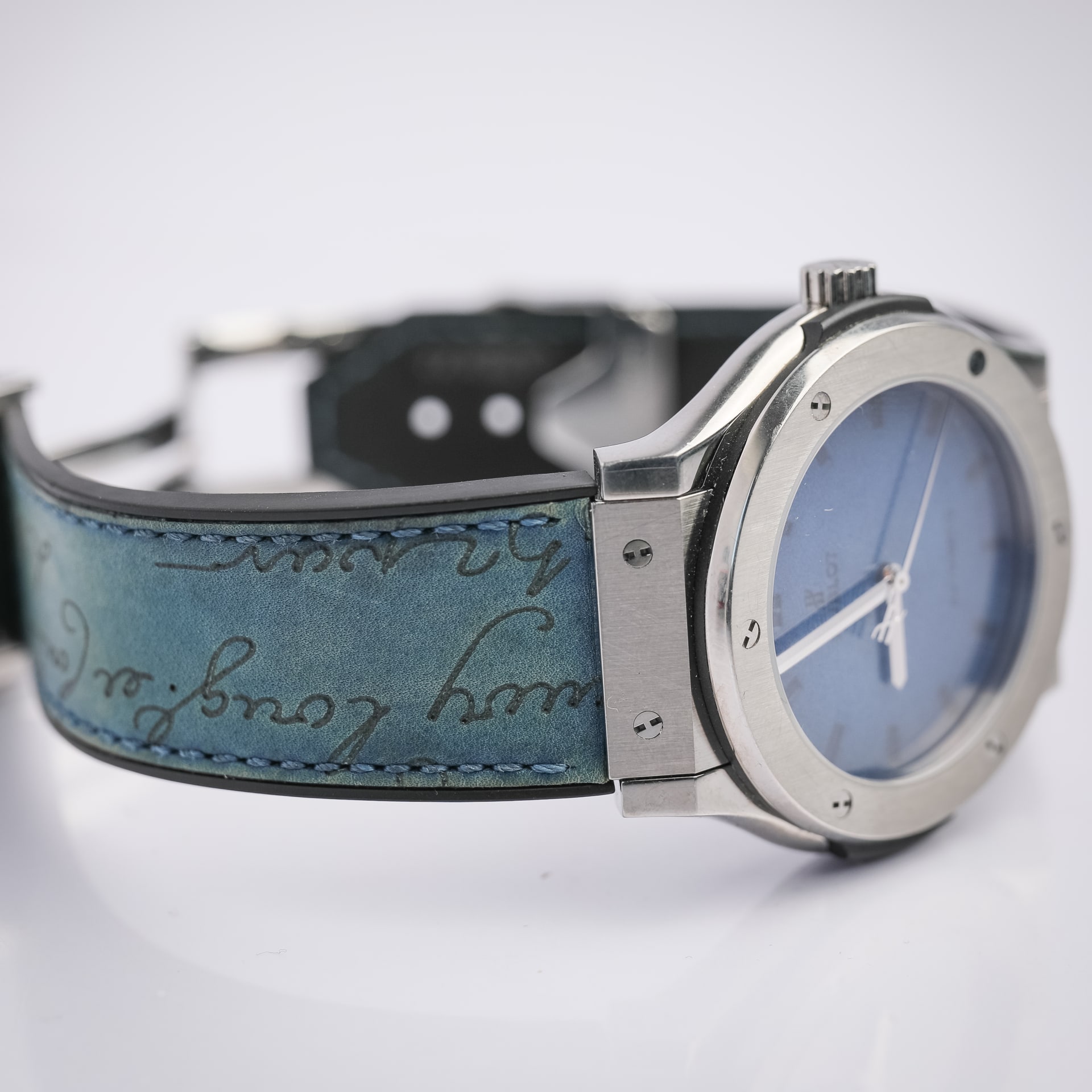 Hublot Classic Fusion Berluti Scritto 45 Titanium / Blue