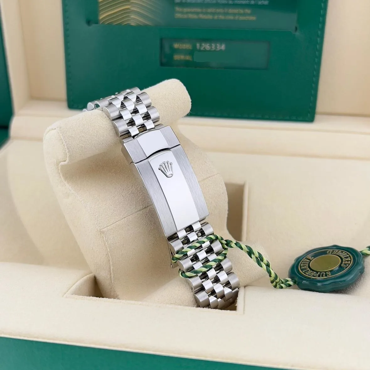 2023 Rolex Datejust 41 "Wimbledon" / Fluted / Jubilee 126334-0022 Listing Image 4