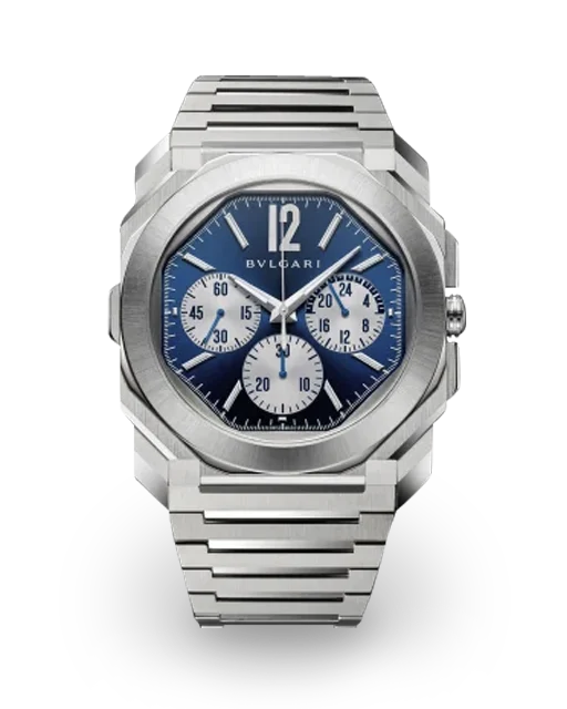 Bvlgari Octo Finissimo S Chronograph GMT Stainless Steel / Blue / Bracelet 103467  Model Image