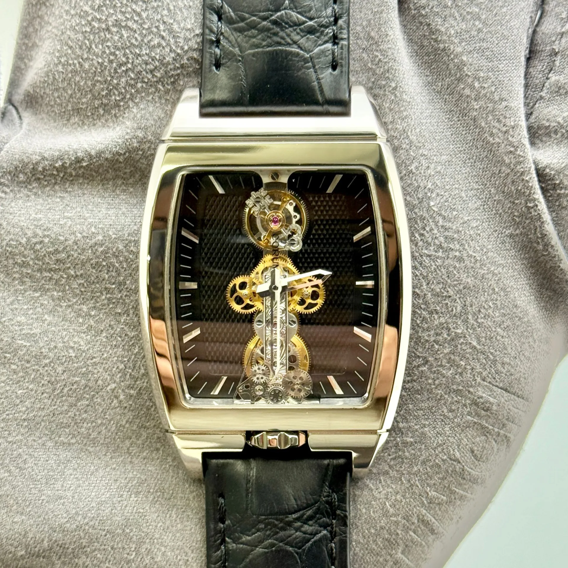 Corum Golden Bridge Tourbillon White Gold / Skeletonized / Strap - Limited to 10 Pieces B213/01039