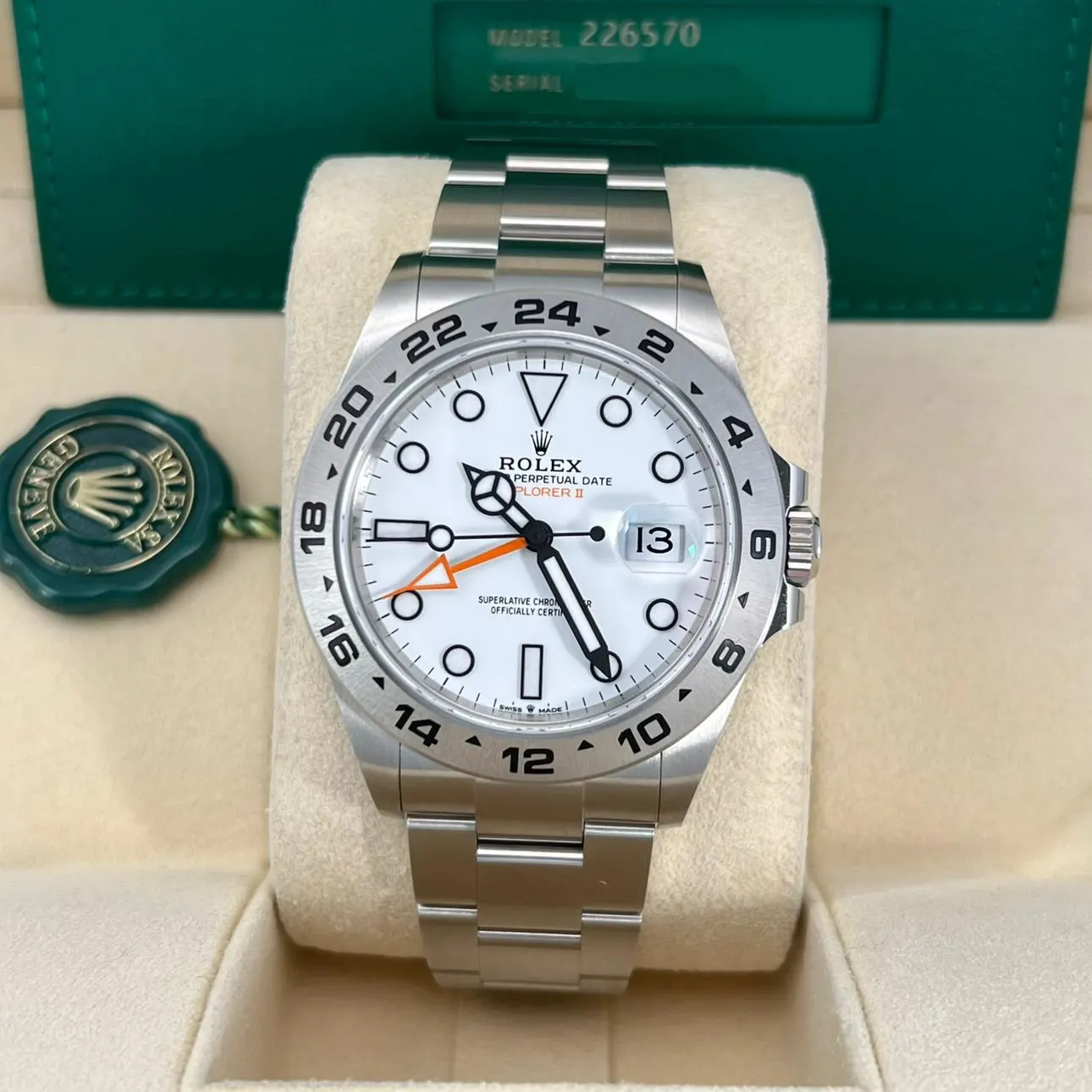 Rolex explorer sale white gold